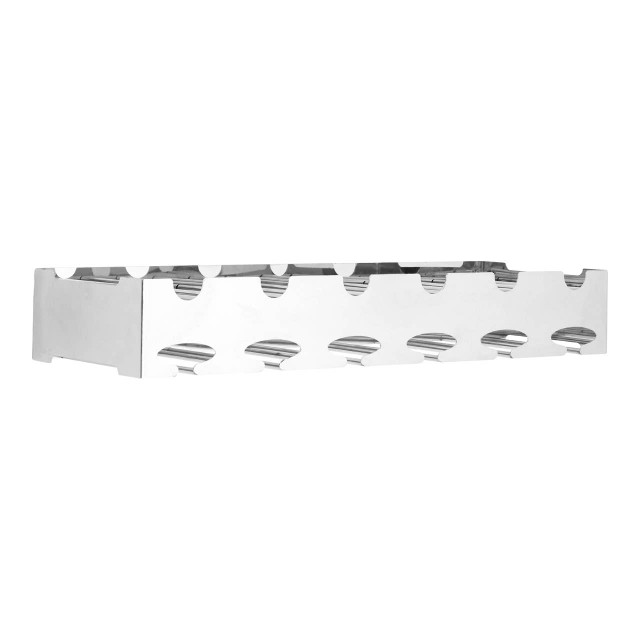 premier housewares Novo 6 Bottle Silver Wide Wine Rack