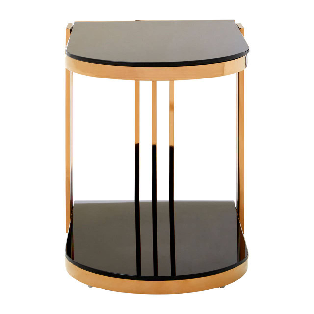 Premier Housewares Novo Rose Gold U Shaped Side Table