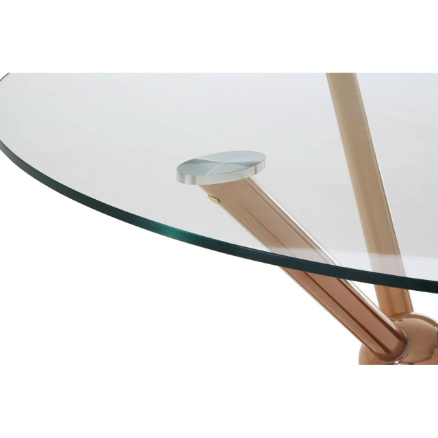 Premier Housewares Novo Round Rose Gold Coffee Table