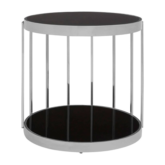 premier housewares Novo Silver Cage Design Side Table