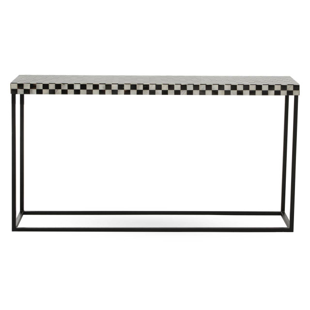 premier housewares Obra Mother of Pearl Console Table