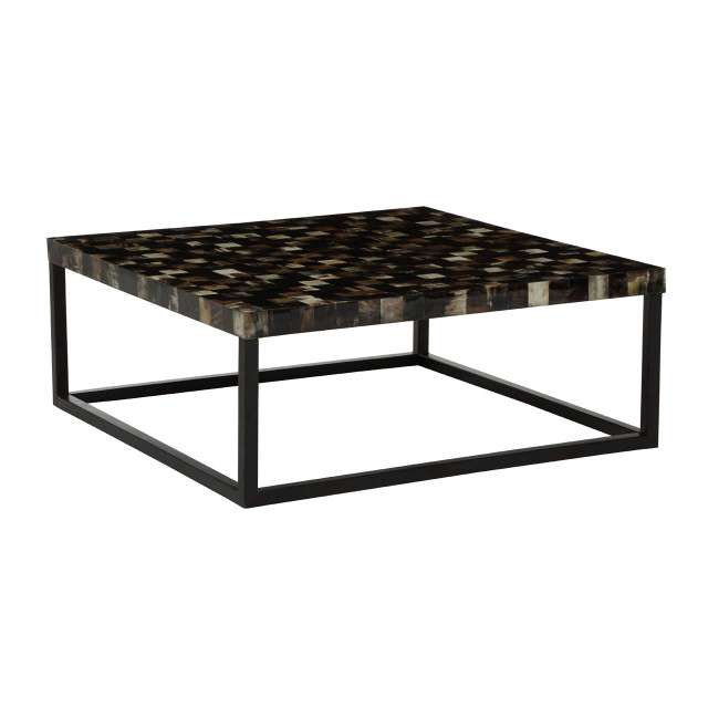 Premier Housewares Obra Mother Of Pearl Top Square Coffee Table