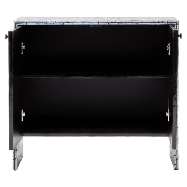Premier Housewares Obra Two Door Mother Of Pearl Cabinet
