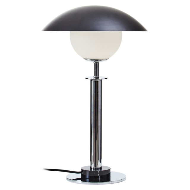 Premier Housewares Octavia Silver Finish Metal Table Lamp