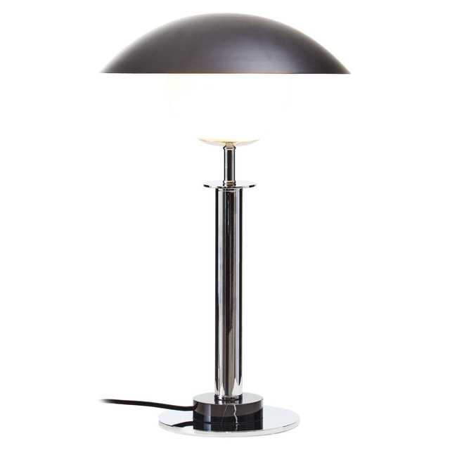 Premier Housewares Octavia Silver Finish Metal Table Lamp