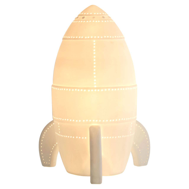 Premier Housewares Ola Kids Rocket Ceramic Night Light