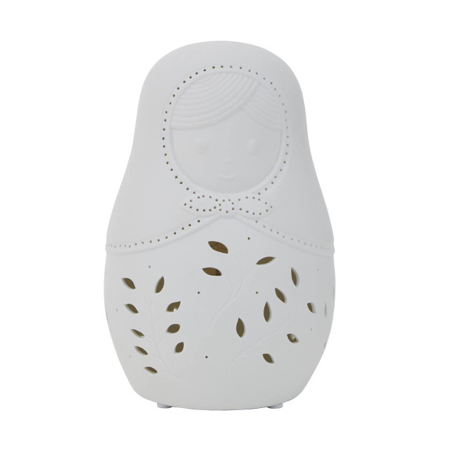 premier housewares Ola Kids Russian Doll Ceramic Night Light