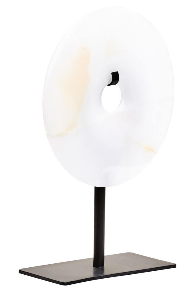premier housewares Oleena Extra Small Round Dia 15cm Onyx Disc Sculpture premier housewares Oleena Extra Small Round Dia 15cm Onyx Disc Sculpture