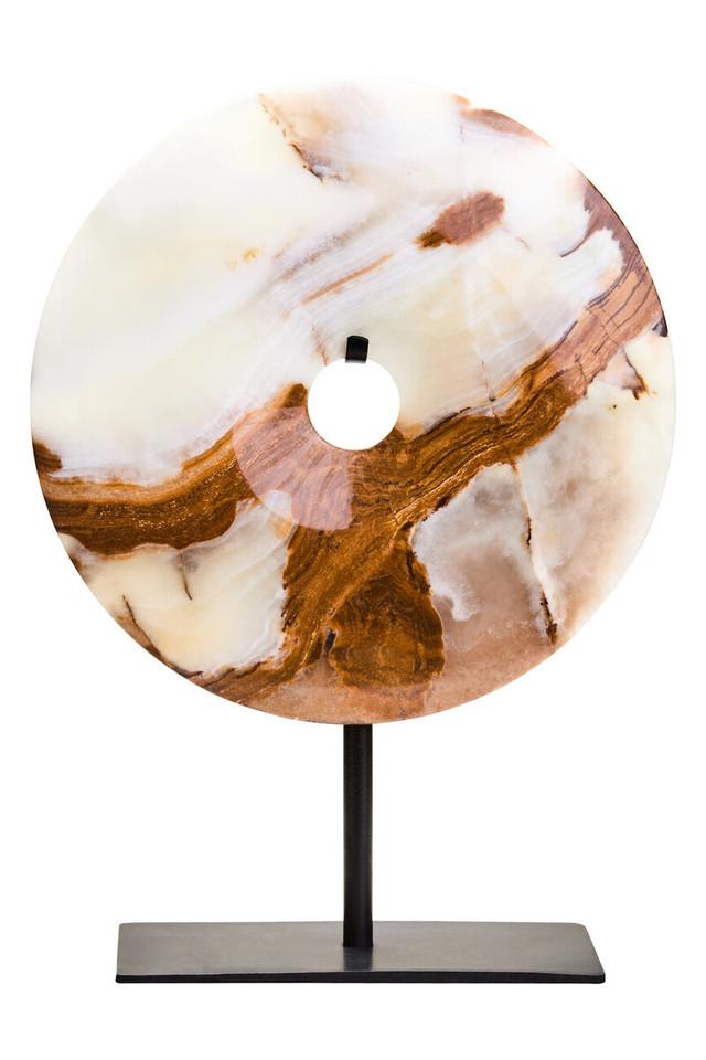 Premier Housewares Oleena Small Round Dia 20cm Onyx Disc Sculpture