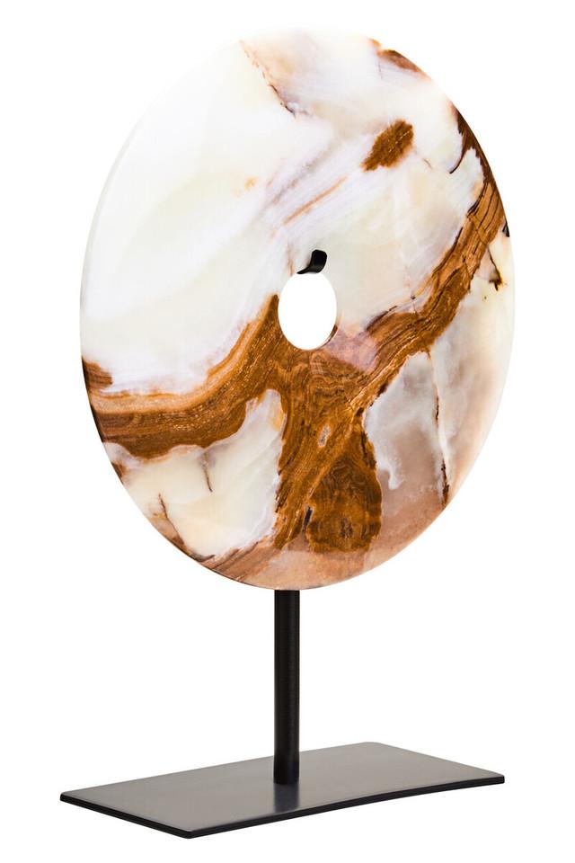 Premier Housewares Oleena Small Round Dia 20cm Onyx Disc Sculpture