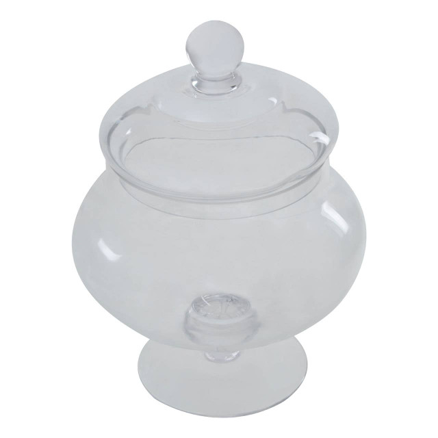 Premier Housewares Olivia Clear Glass Candy Small Storage Jar