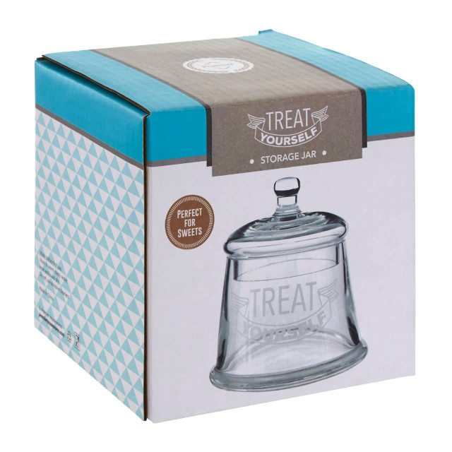 Premier Housewares Olivia Treat Yourself Glass Storage Jar