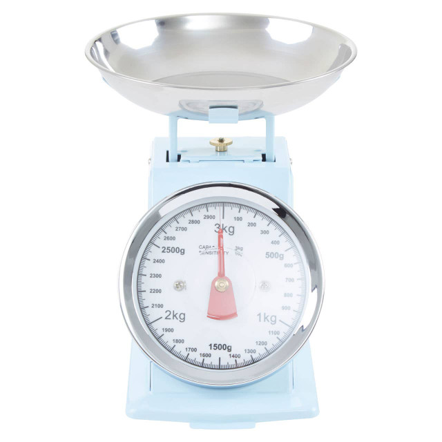 Premier Housewares Olivier 3kg Pastel Blue Retro Kitchen Scale