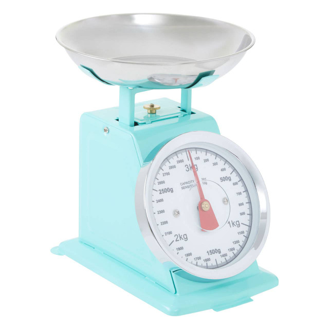 Premier Housewares Olivier 3kg Pastel Green Retro Kitchen Scale