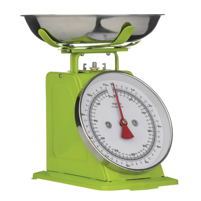 premier housewares Olivier 5kg Lime Green Retro Kitchen Scale