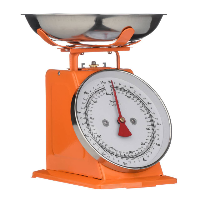 Premier Housewares Olivier 5kg Orange Retro Kitchen Scale