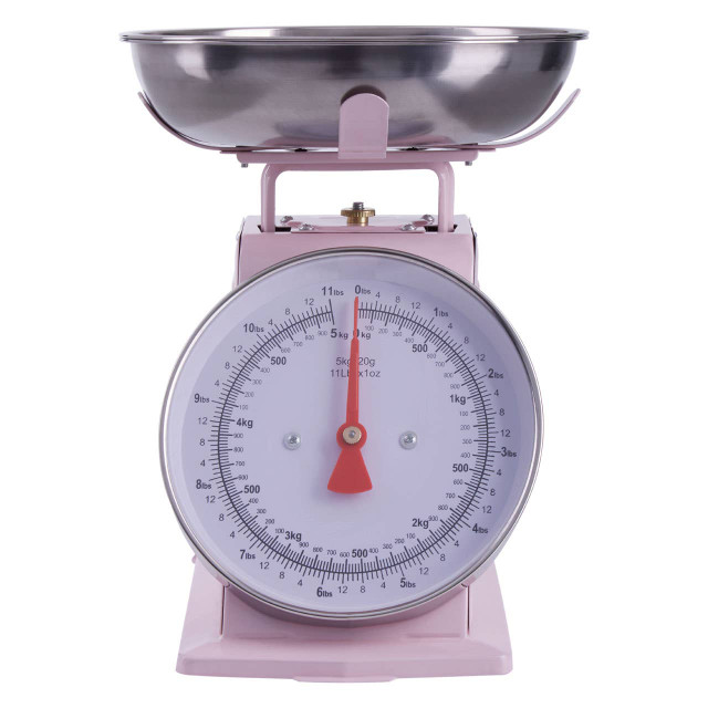 premier housewares Olivier 5kg Pink Retro Kitchen Scale