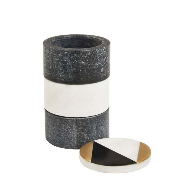 Premier Housewares Omari Marble Stacking Trinket Pots
