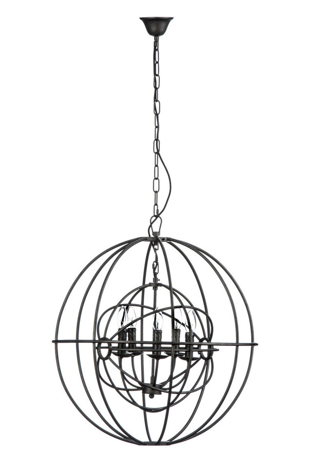Premier Housewares Orbital 5 Arm Round Pendant Light