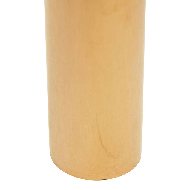 Premier Housewares Oria Clear Glass Rose Gold Base Side Table
