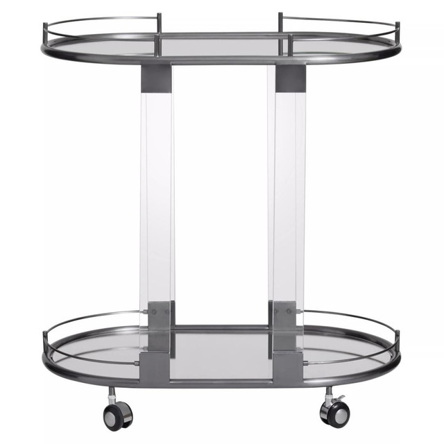 premier housewares Oria Drinks Trolley in Metallic Frame