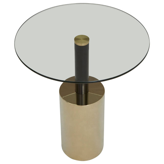 Premier Housewares Oria End Table With Warm Metallic Base