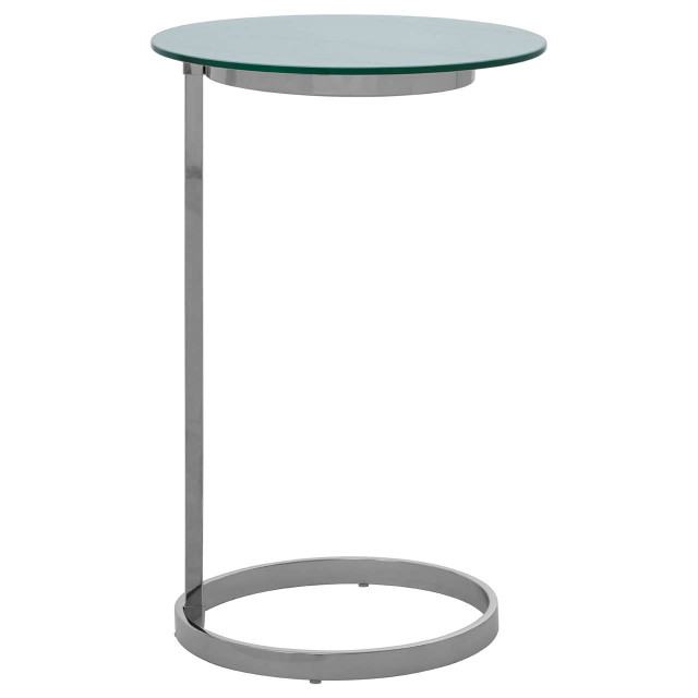 premier housewares Oria End Table With White Marble Effect Top