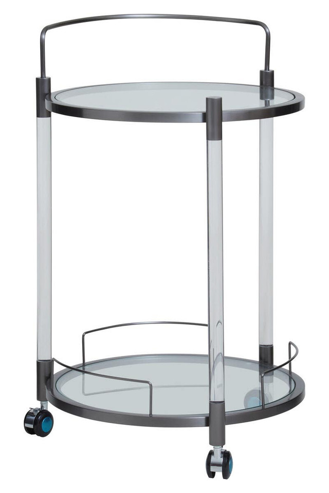 Premier Housewares Oria Round 2 Tier Drinks Trolley