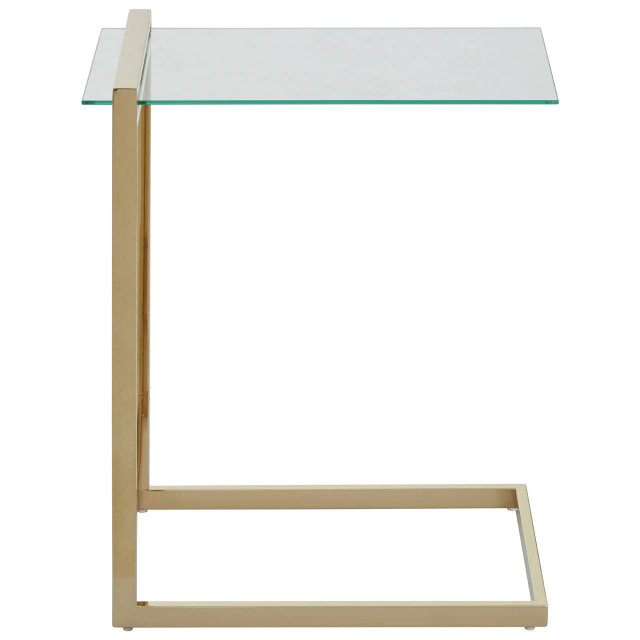 Premier Housewares Oria Warm Metallic Finish End Table
