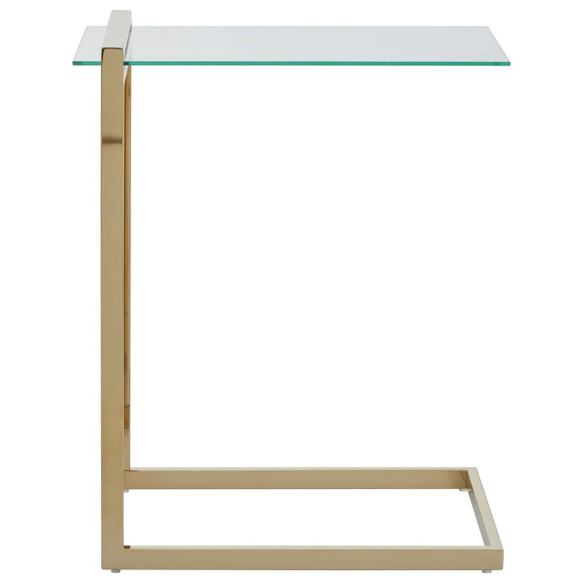 premier housewares Oria Warm Metallic Finish End Table