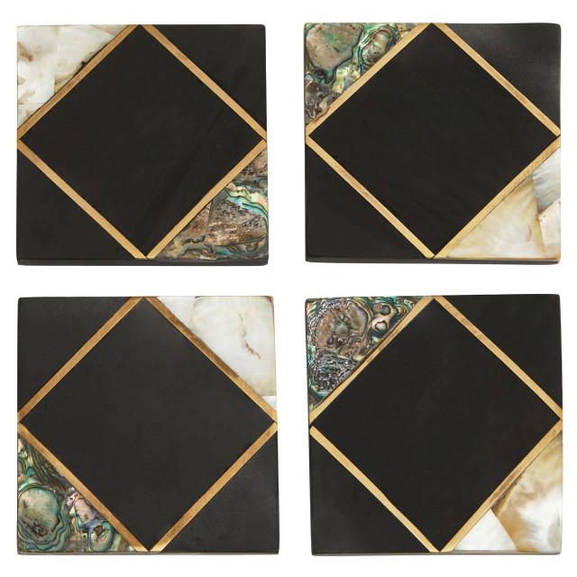 Premier Housewares Oriana Set Of Four Slate Coasters