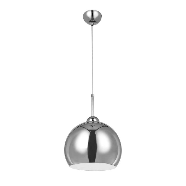 premier housewares Osborn Chrome and White Inside Pendant Light
