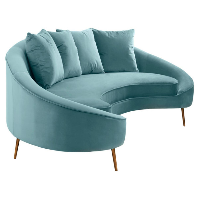 Premier Housewares Osdin 4 Seat Light Turquoise Sofa