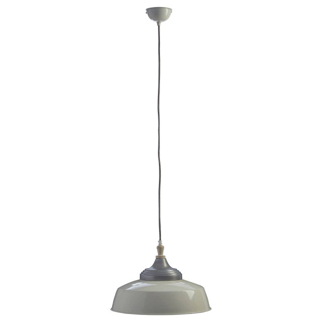 premier housewares Oslo Large White Bowl Shaped Pendant Light