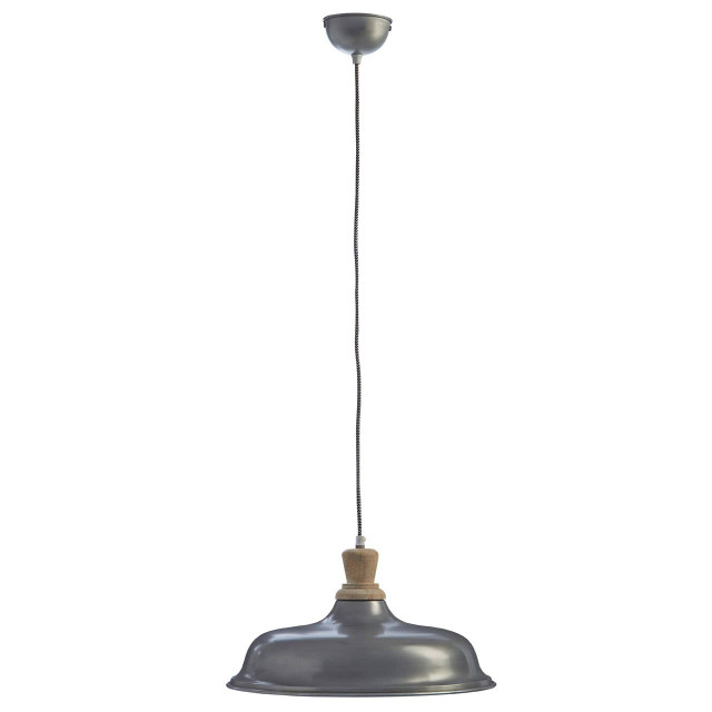 premier housewares Oslo Small Pendant Light with Zinc Finish