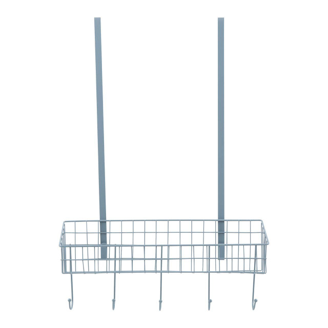 Premier Housewares Over The Door Grey Finish Hanger Shelf