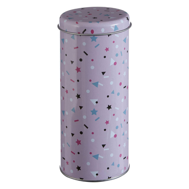 Premier Housewares Paice Round Pink Design Storage Canister