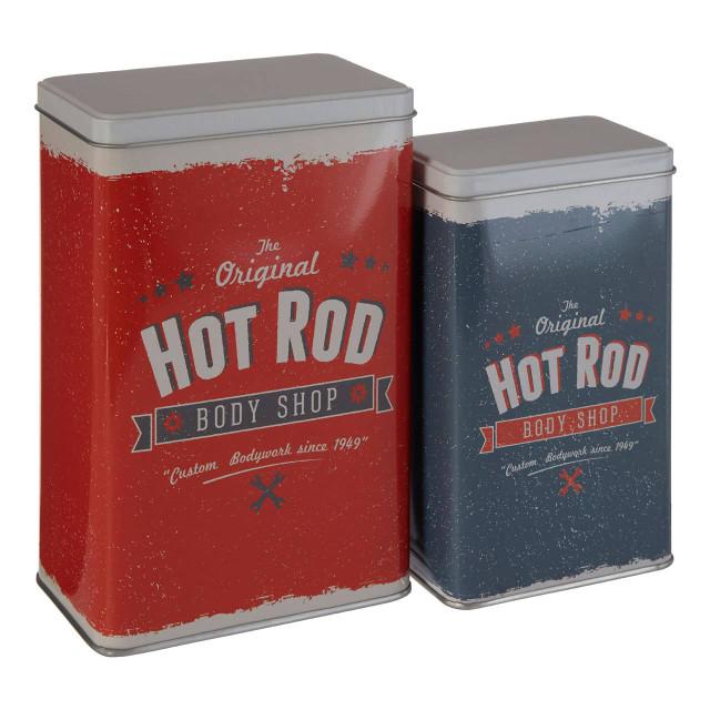 Premier Housewares Paice Set Of 2 Hot Rod Storage Canisters