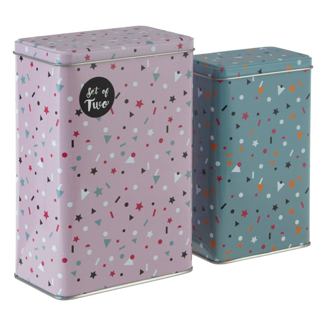 Premier Housewares Paice Set Of 2 Stellar Storage Canisters