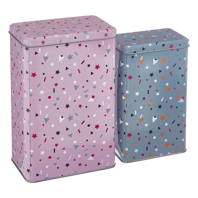 Premier Housewares Paice Set Of 2 Stellar Storage Canisters