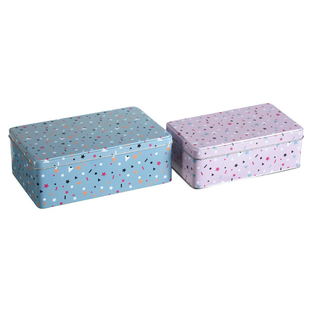 premier housewares Paice Set of 2 Stellar Storage Tins