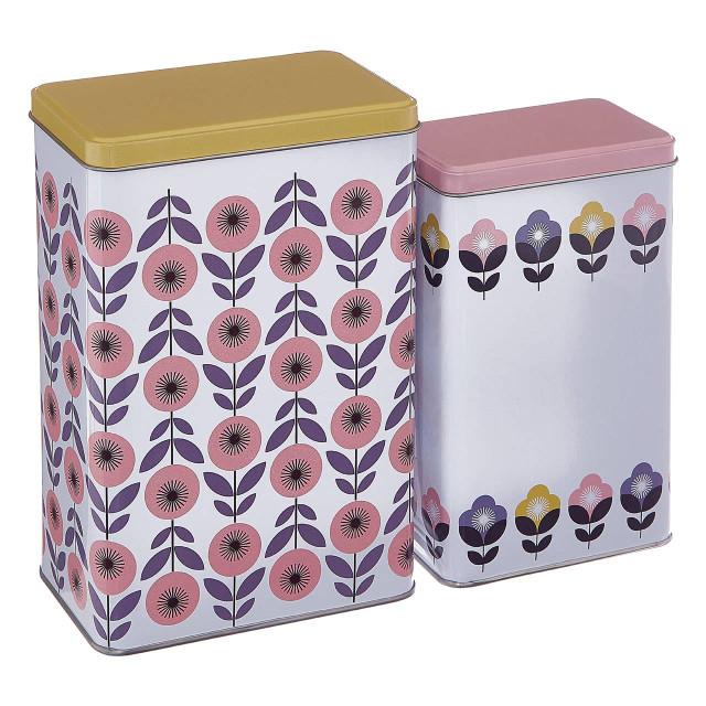 Premier Housewares Paice Set Of 2 Storage Canisters