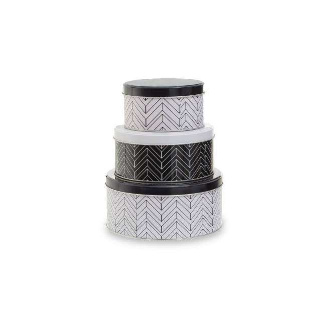 Premier Housewares Paice Set Of Three Urban Storage Tins