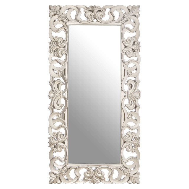 Premier Housewares Palazio Rectangular Wall Mirror With Silver Finish