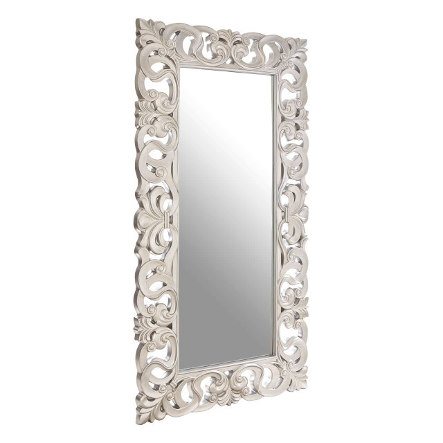 Premier Housewares Palazio Rectangular Wall Mirror With Silver Finish