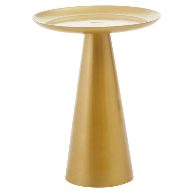 premier housewares Pali Gold Finish Round Side Table