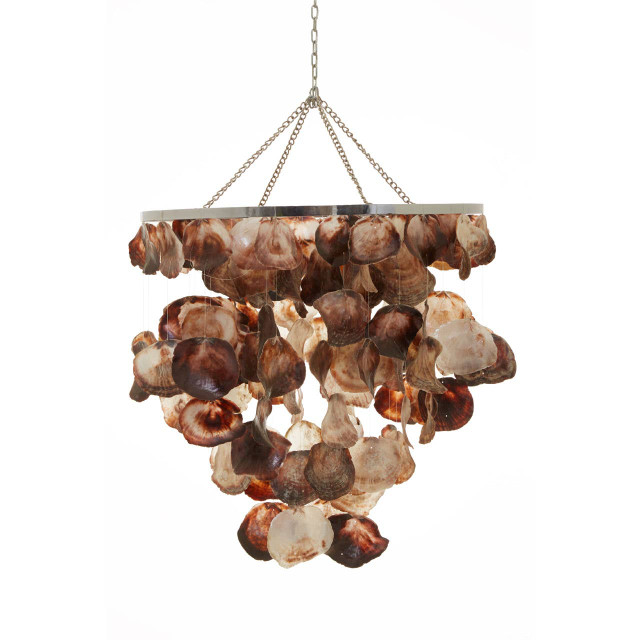 premier housewares Palu Natural Shell Abstract Pendant Shade