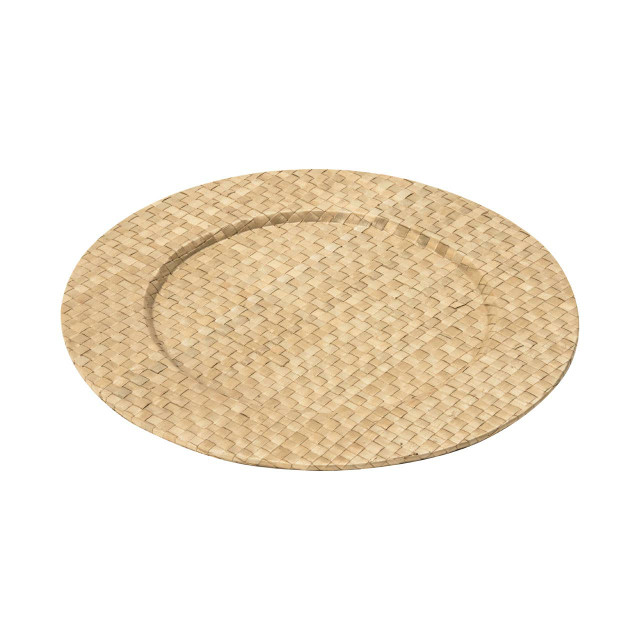 premier housewares Pandanus Light Natural Charger Plate