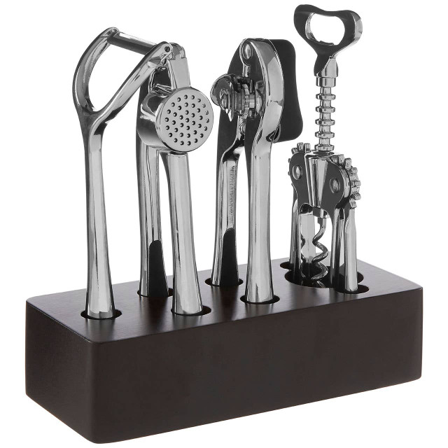 premier housewares Paragon 5 Piece Chrome Finish Kitchen Gadget Set