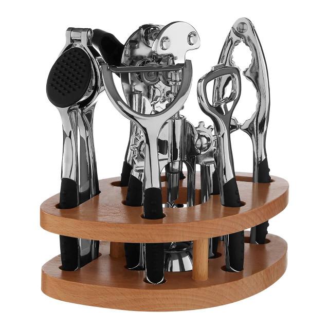 Premier Housewares Paragon 7 Piece Chrome Finish Kitchen Gadget Set